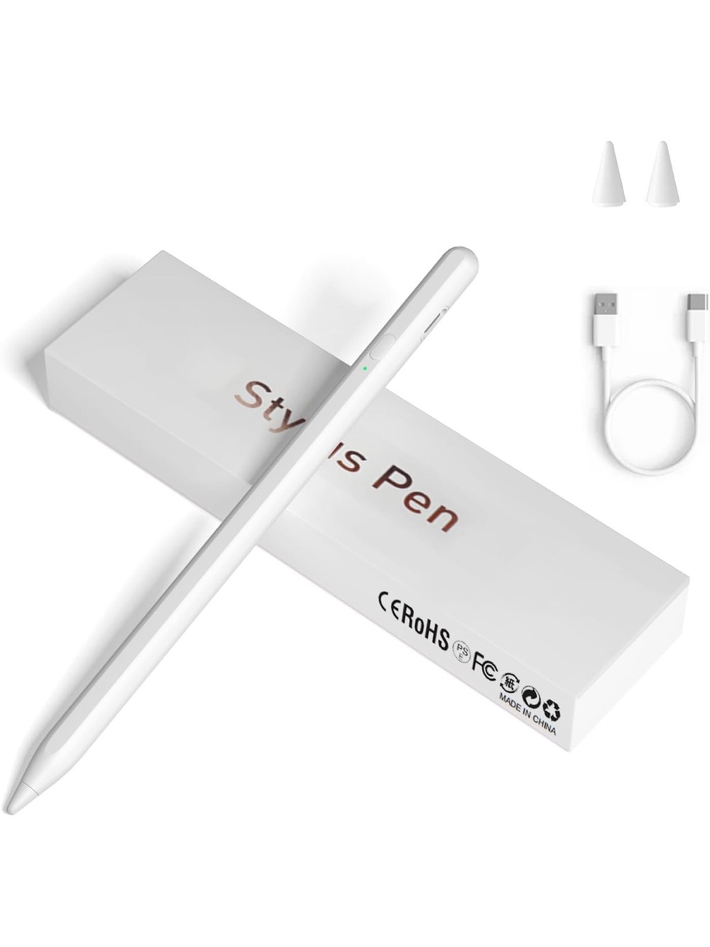 White Stylus Pen for Touchscreens - Universal Tablet & Smartphone BRAND NEW